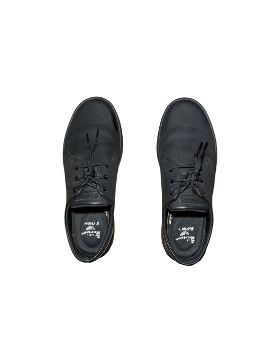 Dr. Martens Men’s Cairo Lo Black Oxfords with Yellow Stitch Detail